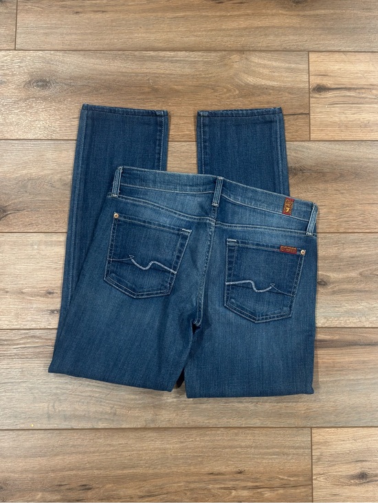 7 For All Mankind Denim - 7 FOR ALL MANKIND Vintage 2000s Y2k Low-rise Straight Leg Jeans | Size 28